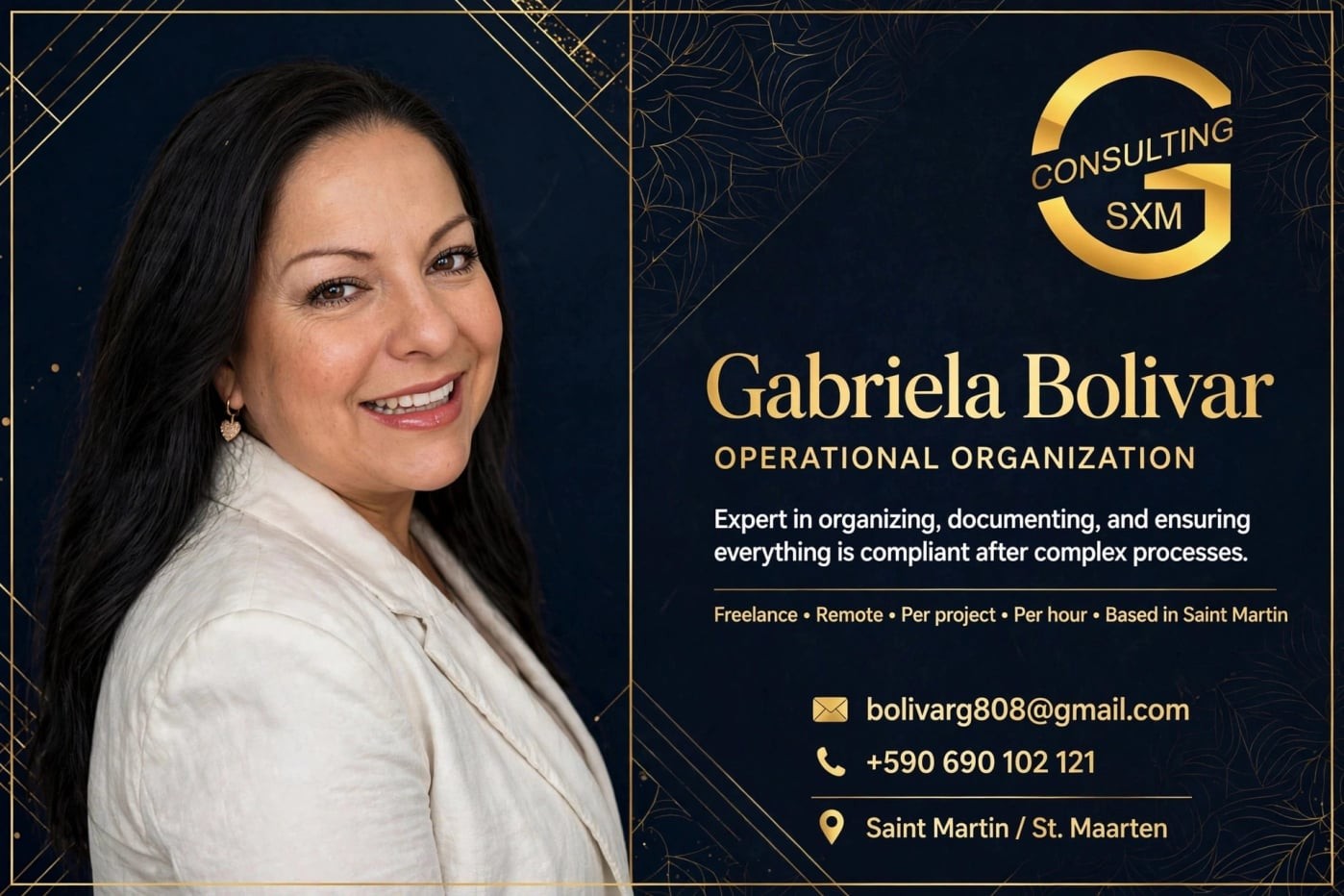 contact Gaby from gconsulting sxm